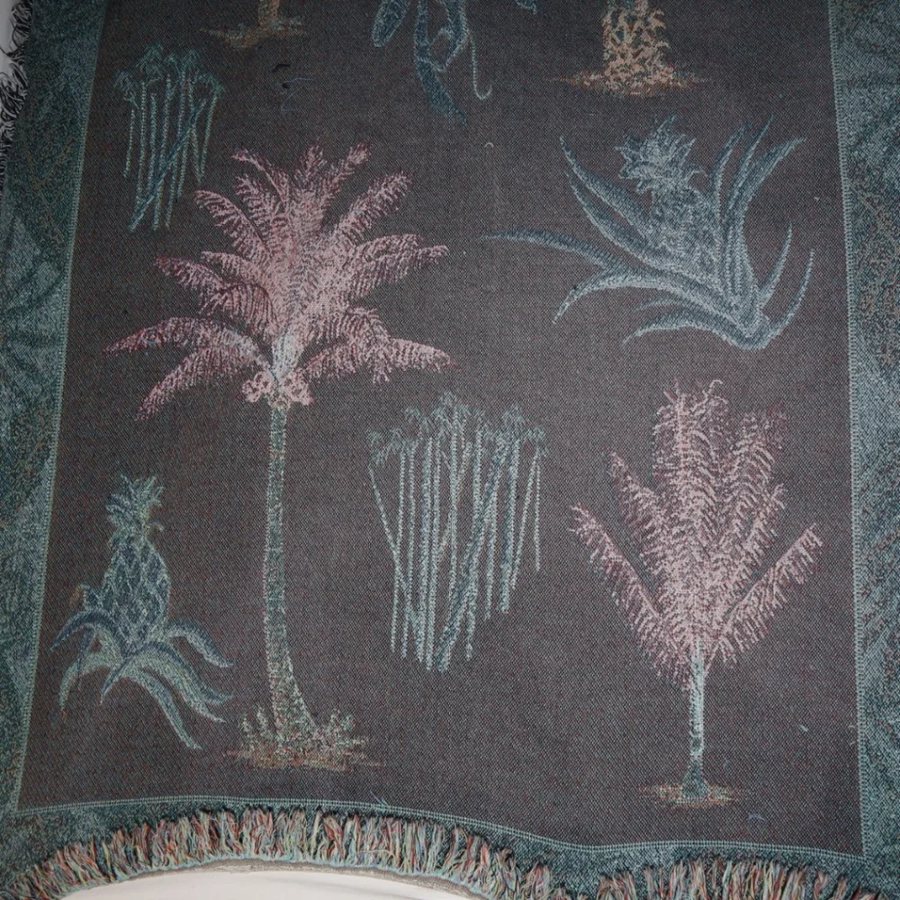 Palm Trees and Pineapples Tapestry‎ Throw